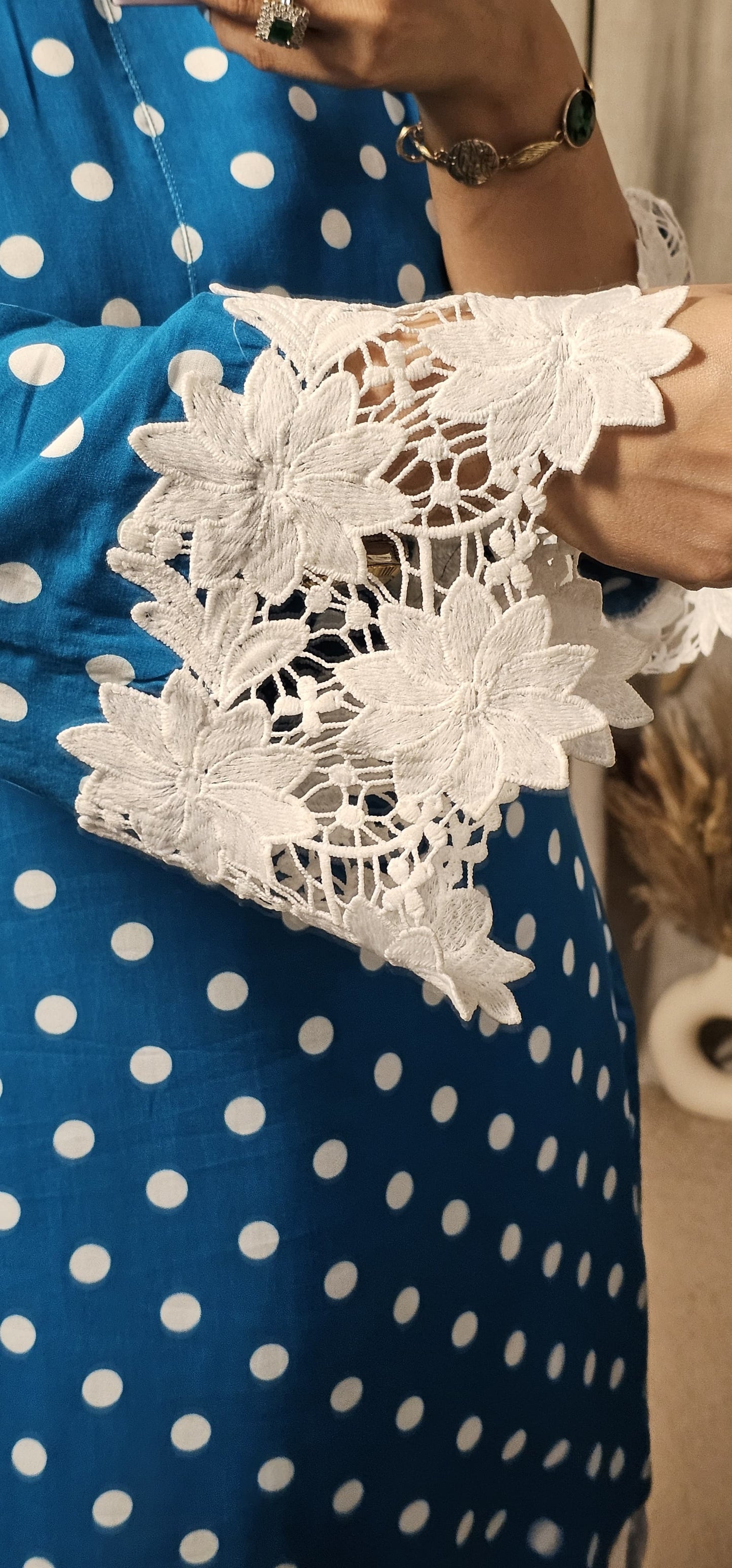 BLUE POLKA 2PC