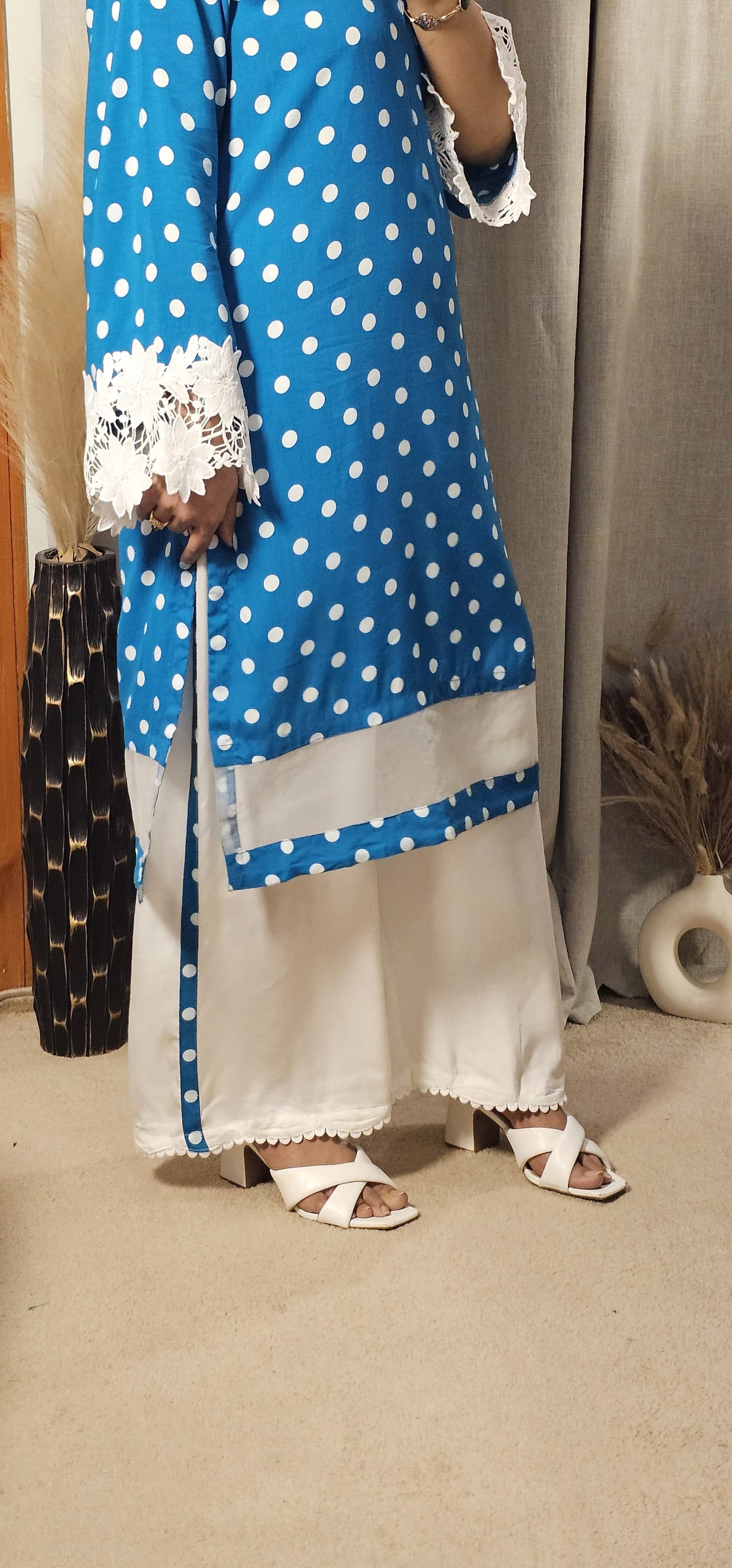 BLUE POLKA 2PC