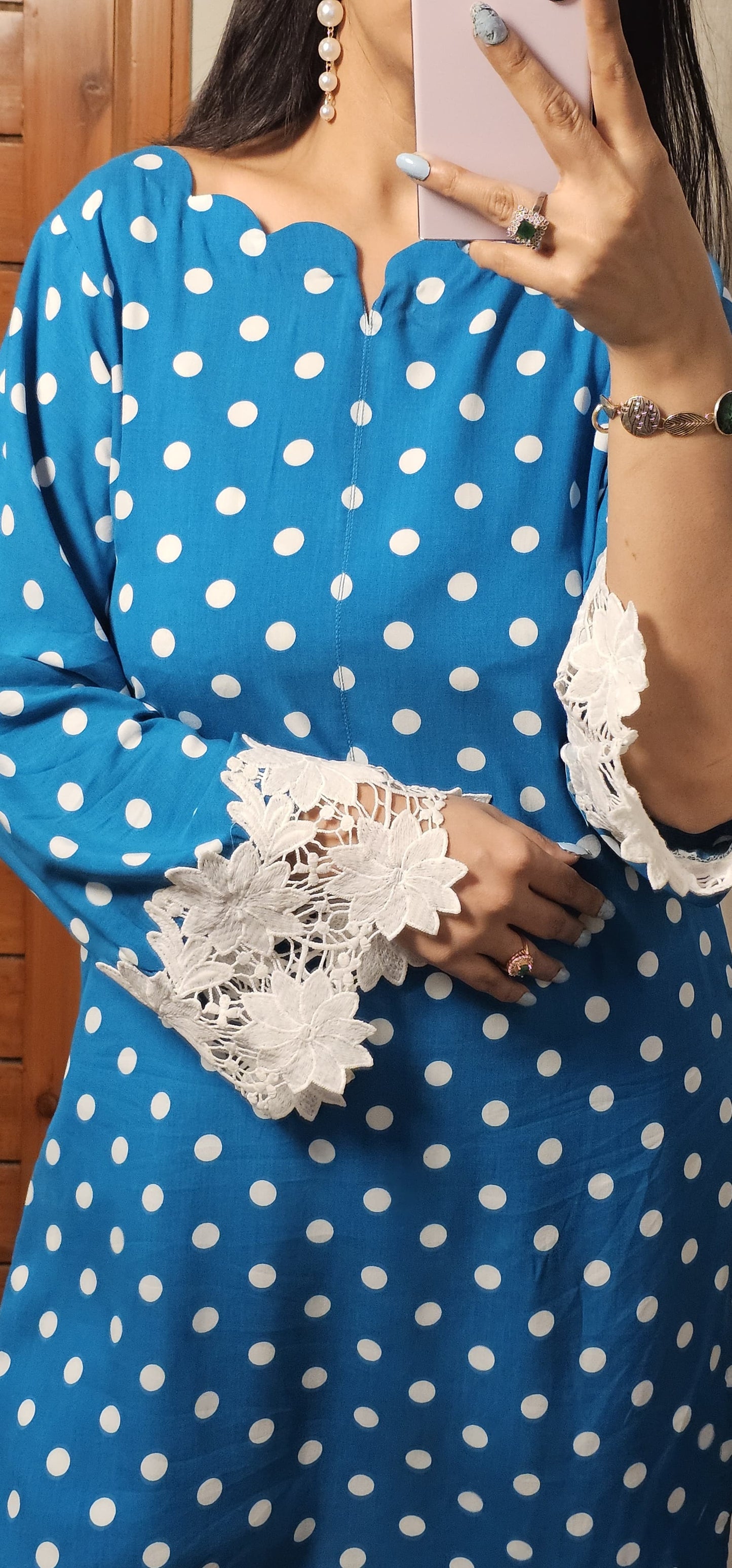 BLUE POLKA 2PC