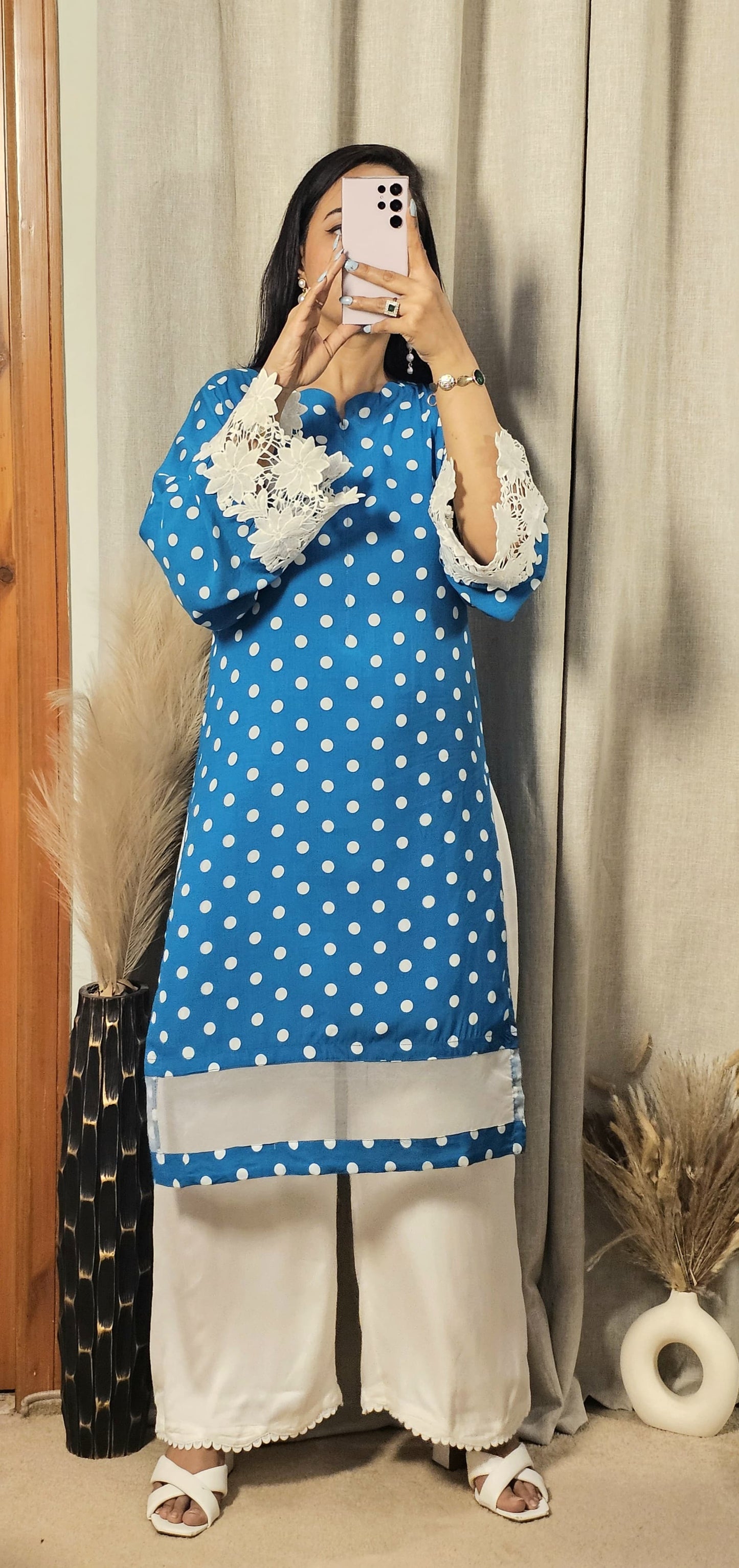 BLUE POLKA 2PC