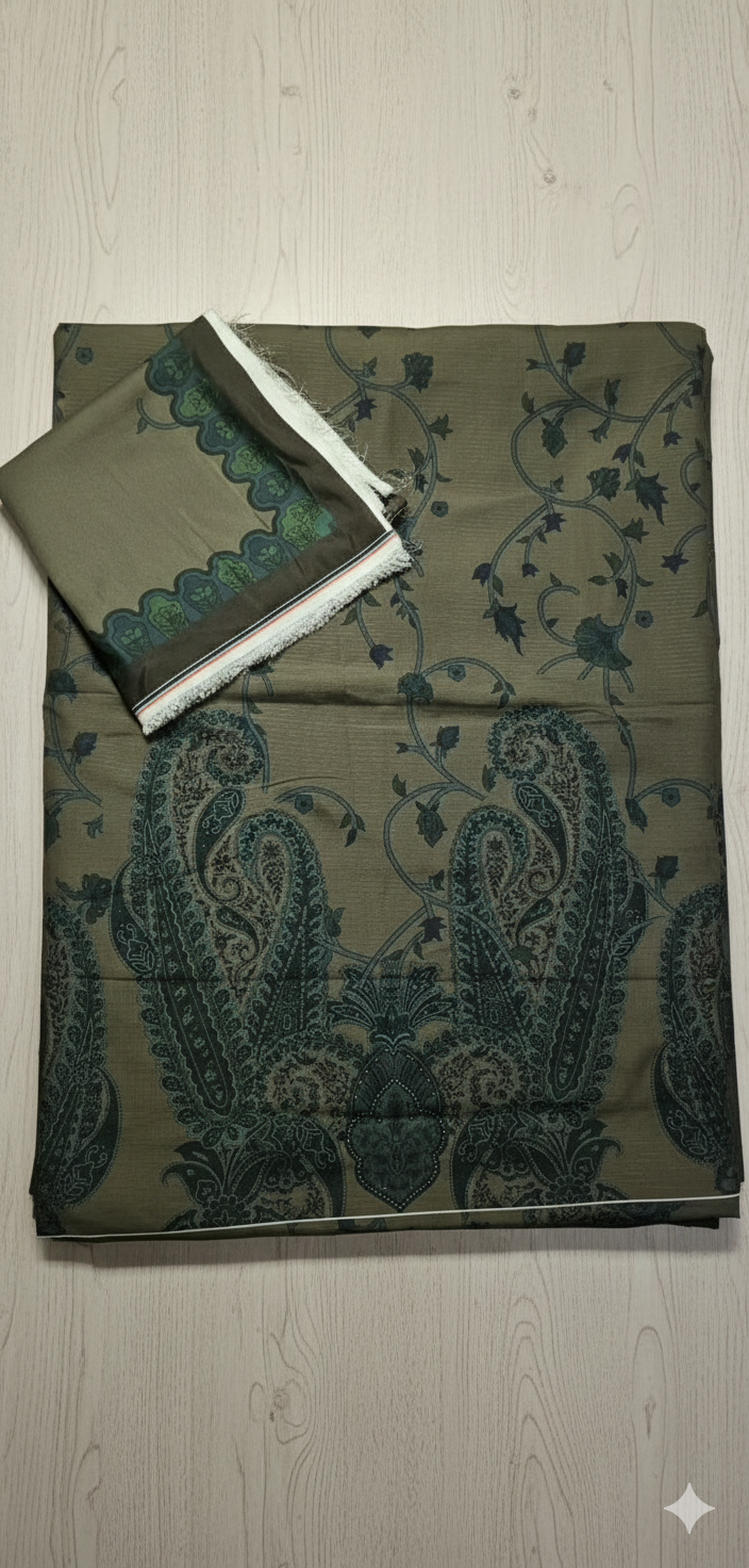 Mehndi carry 3pc(unstichted)