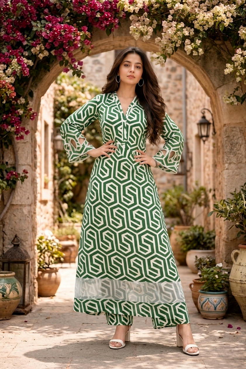 Geometric Grace 2pc (summer stichted)