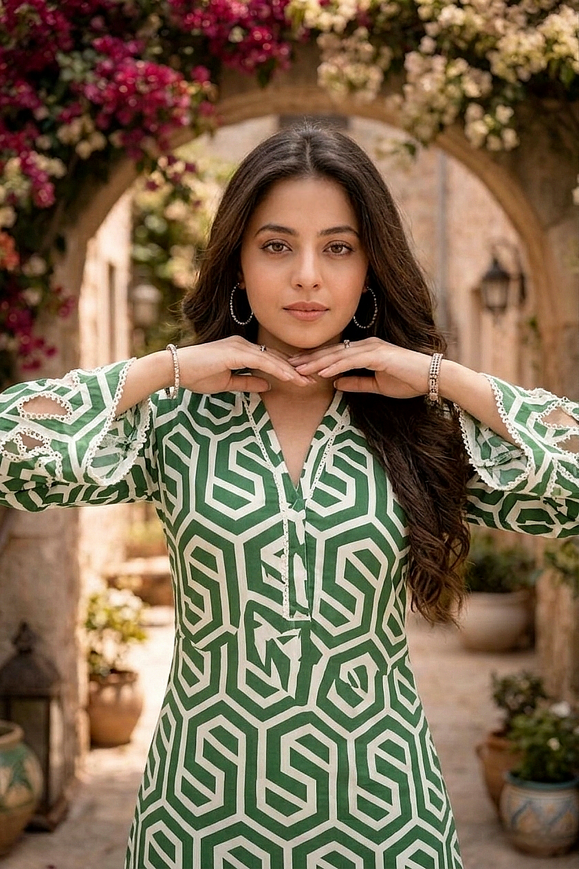 Geometric Grace 2pc (summer stichted)