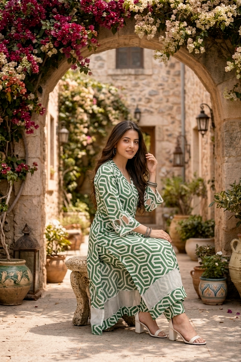 Geometric Grace 2pc (summer stichted)