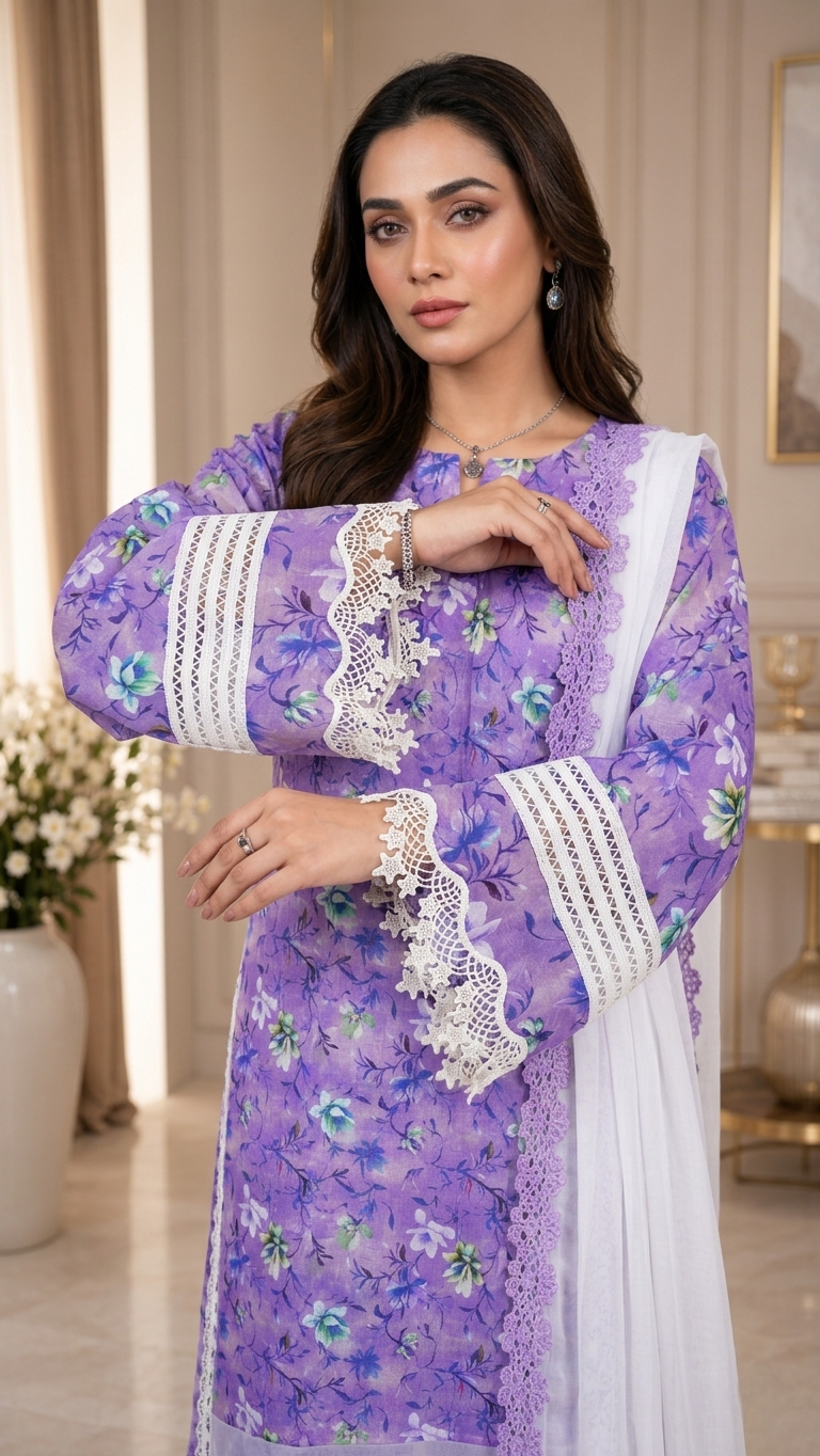 Lavender Garden 3PC Set(stichted)