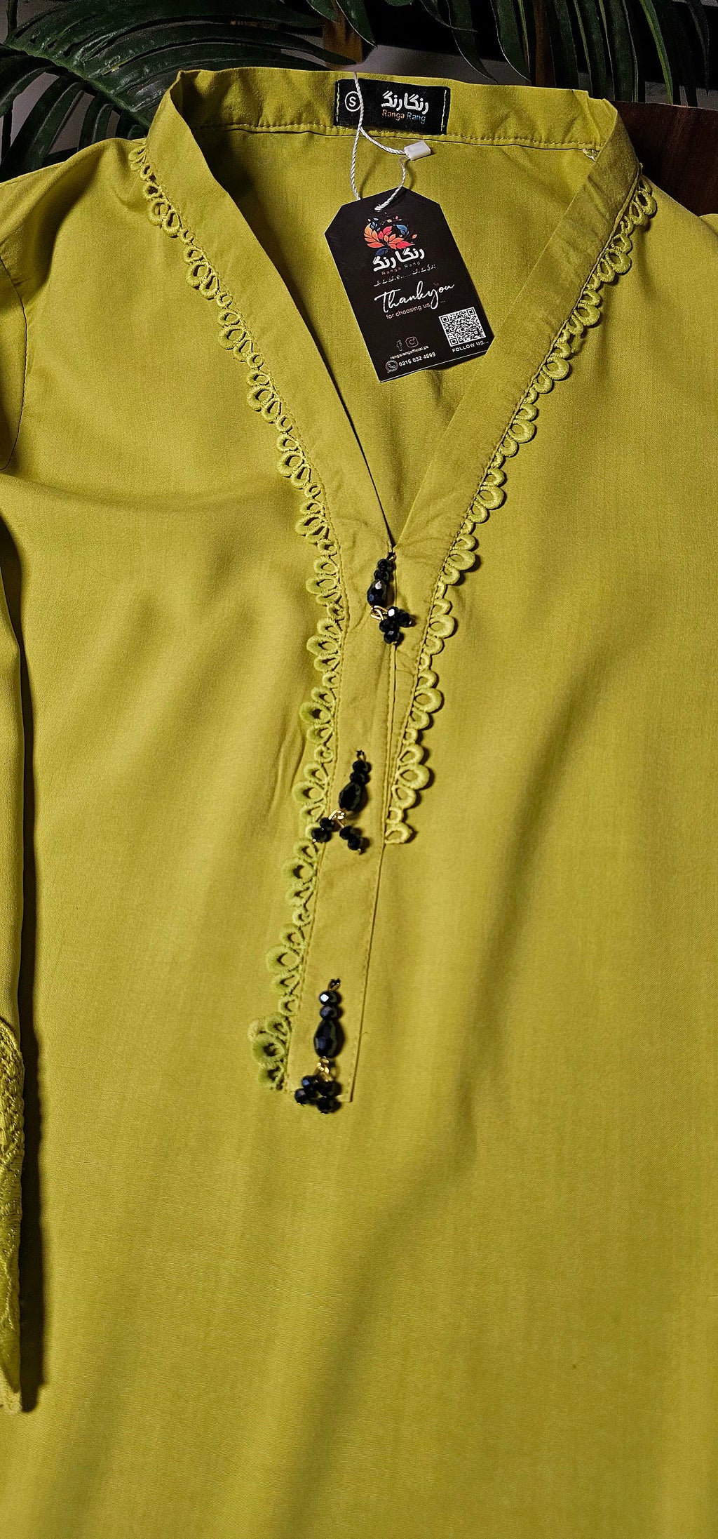 Lime double dye (3pc stichted)