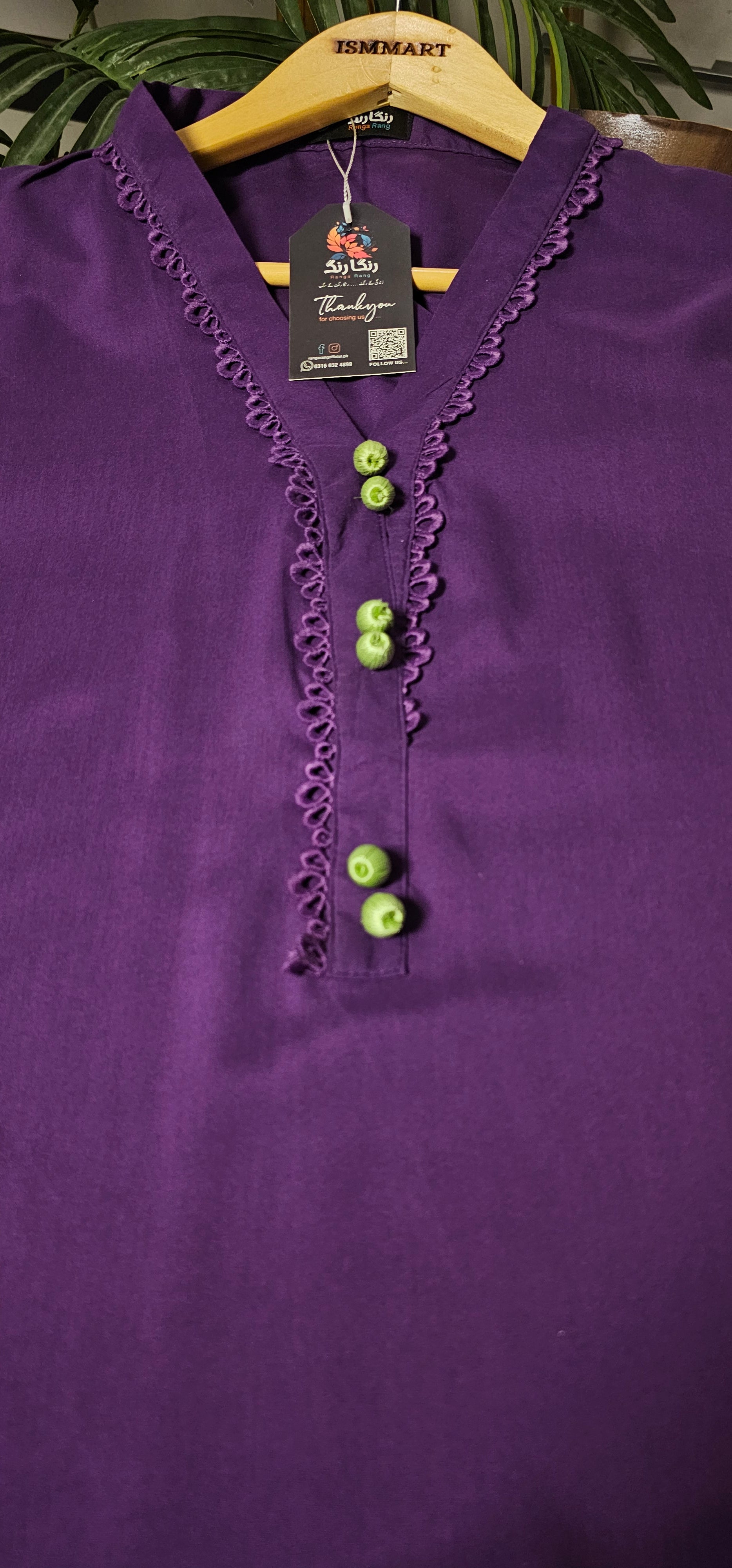 Purple double dye(2pc stichted)