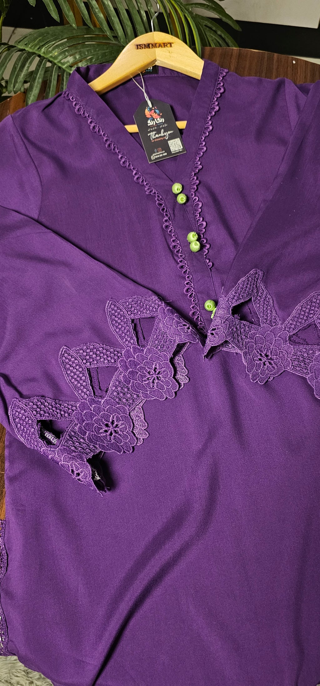 Purple double dye(2pc stichted)