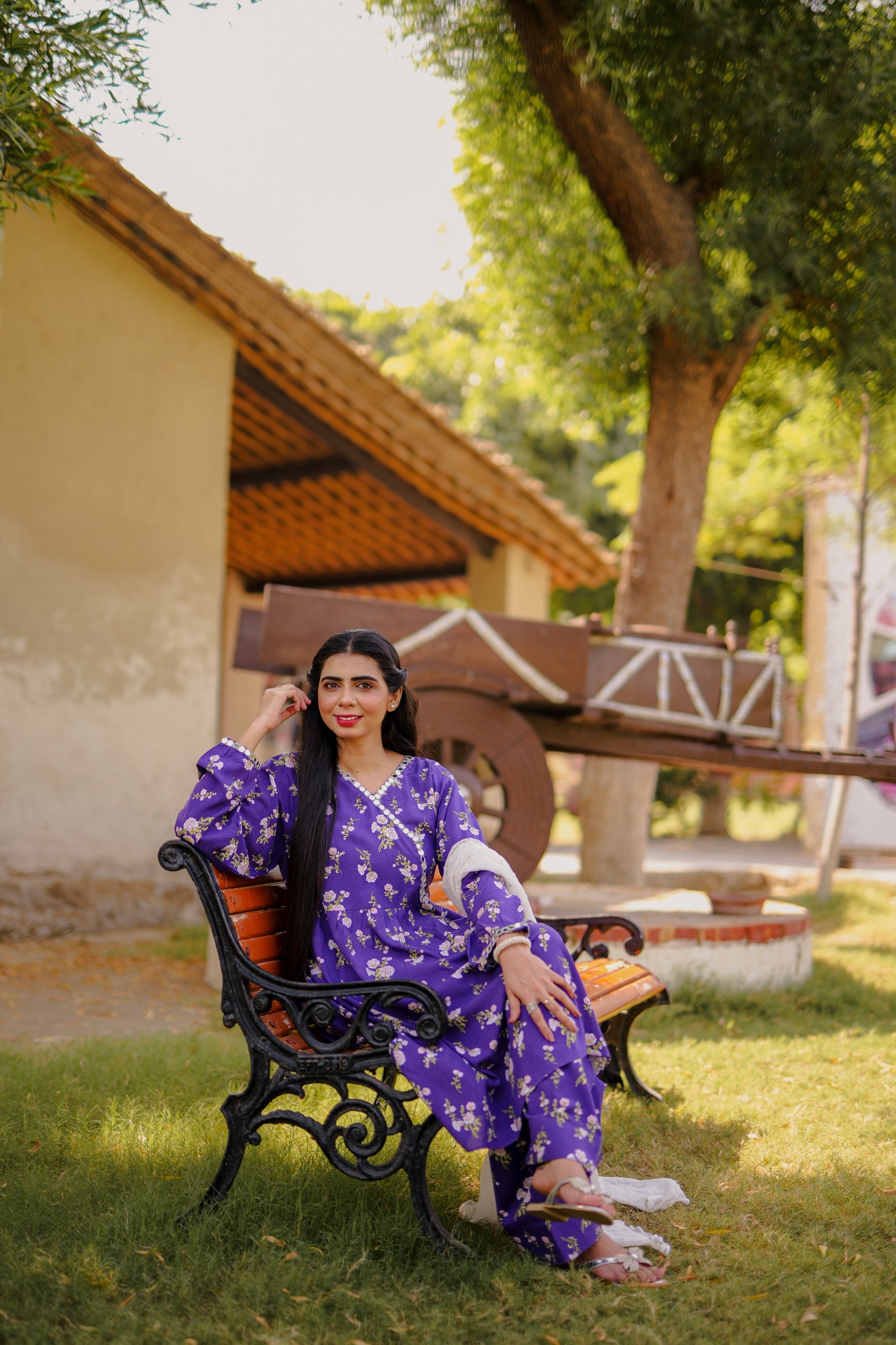 Purple sitara 2pc(Stichted)Winter