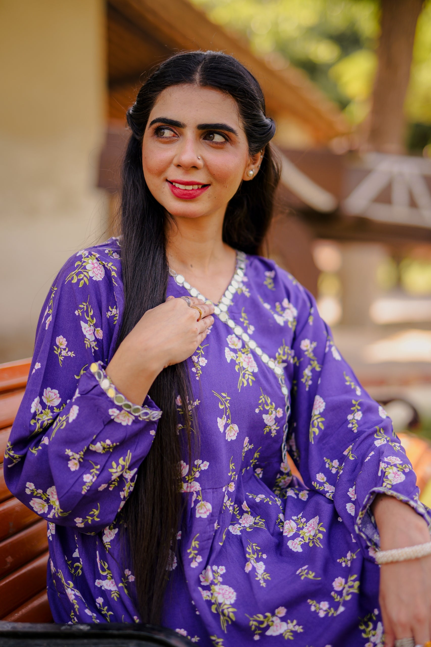 Purple sitara 2pc(Stichted)Winter