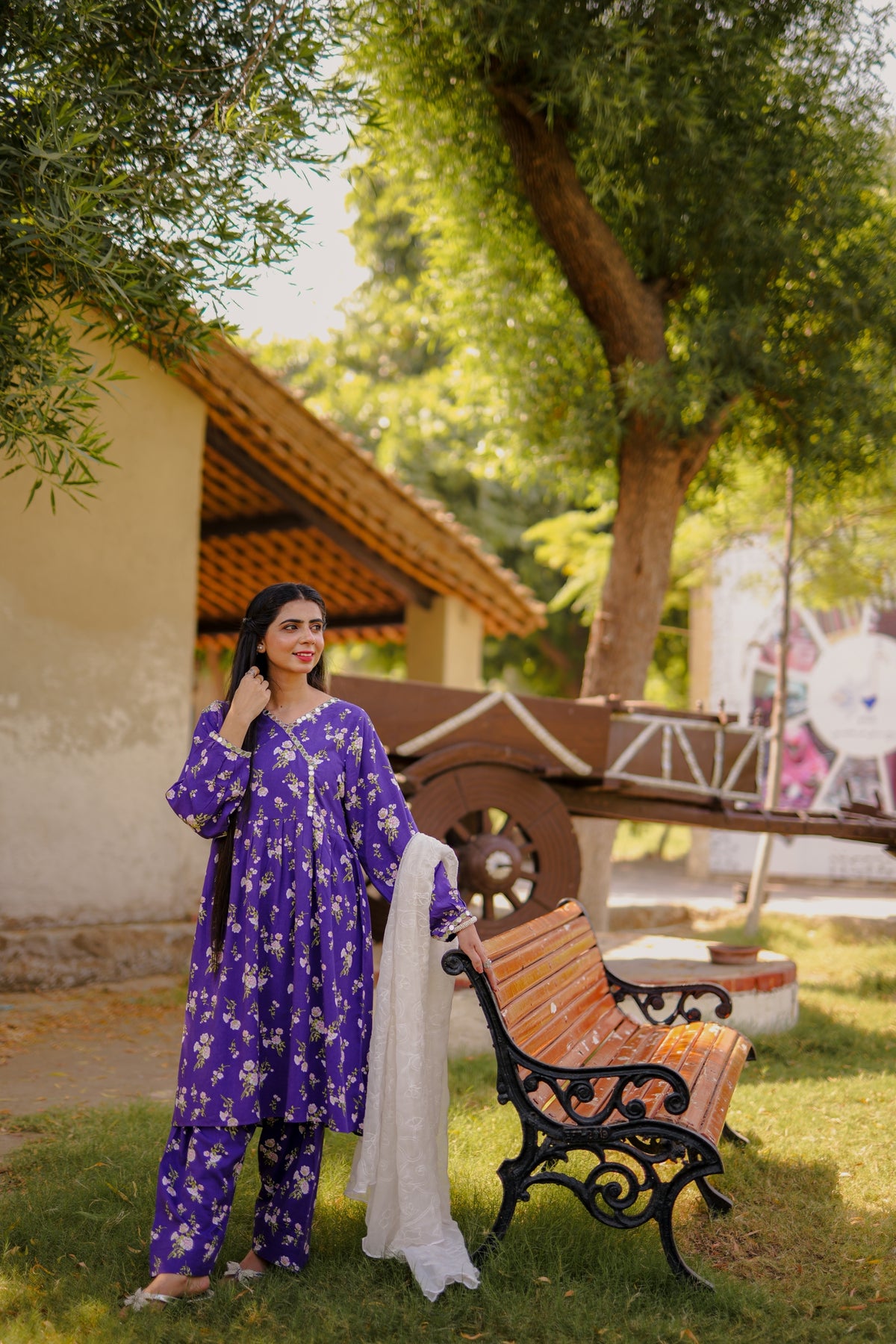 Purple sitara 2pc(Stichted)Winter