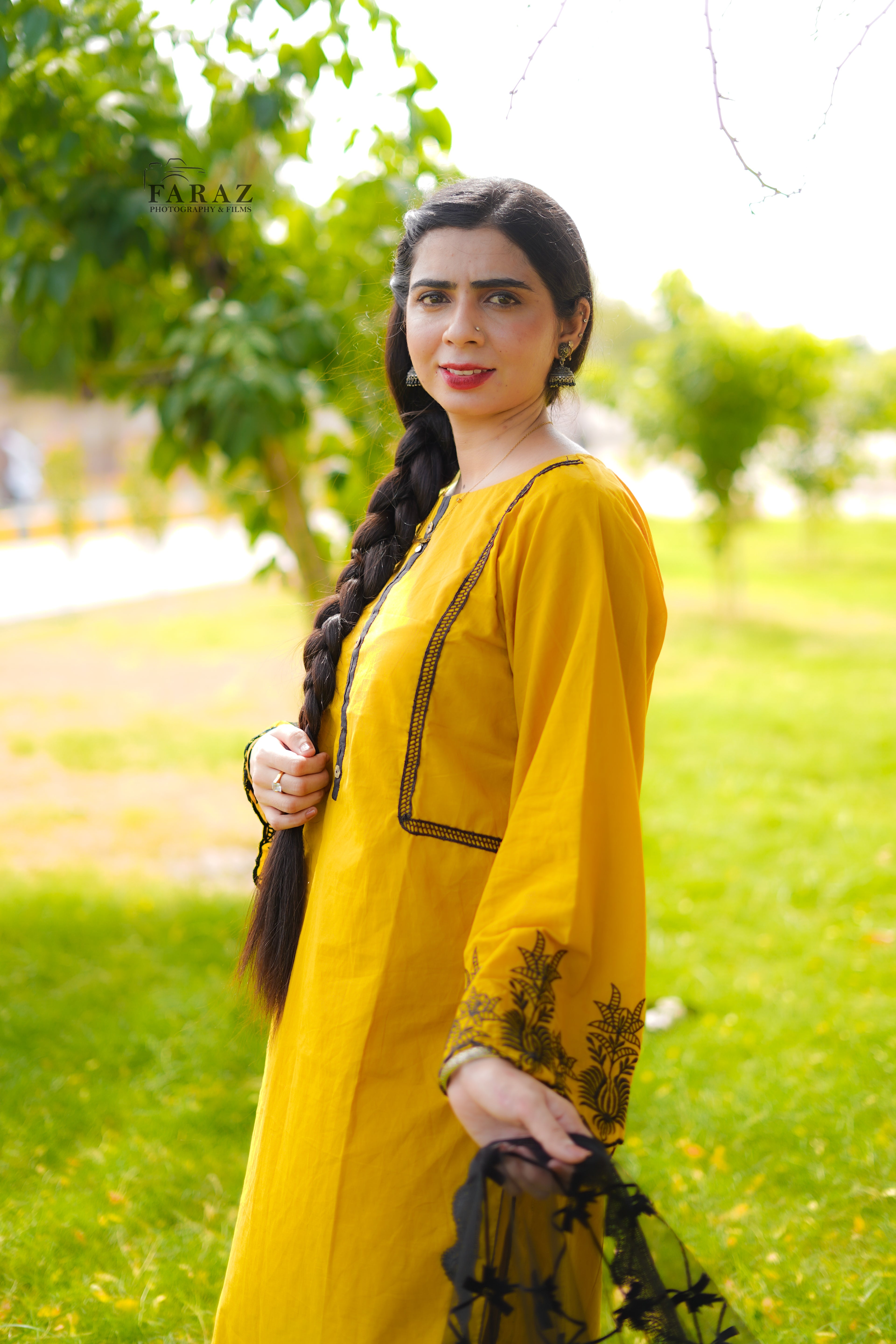 Mustard Noir Embroidered 2pc(Stitched) Summer
