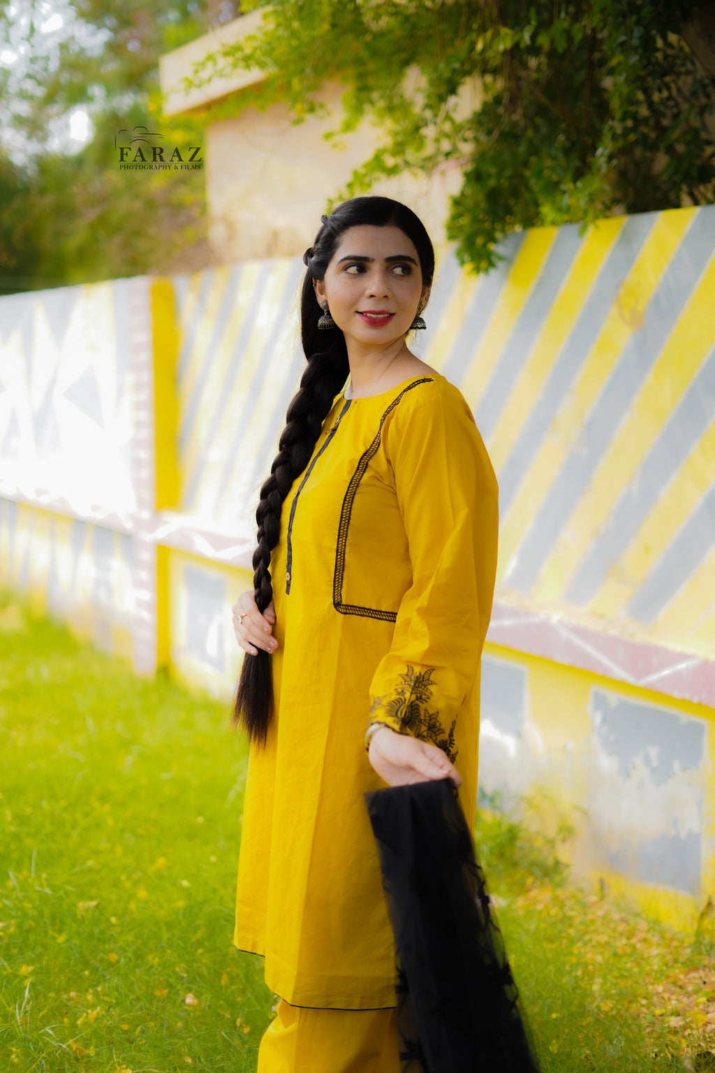 Mustard Noir Embroidered 2pc(Stitched) Summer