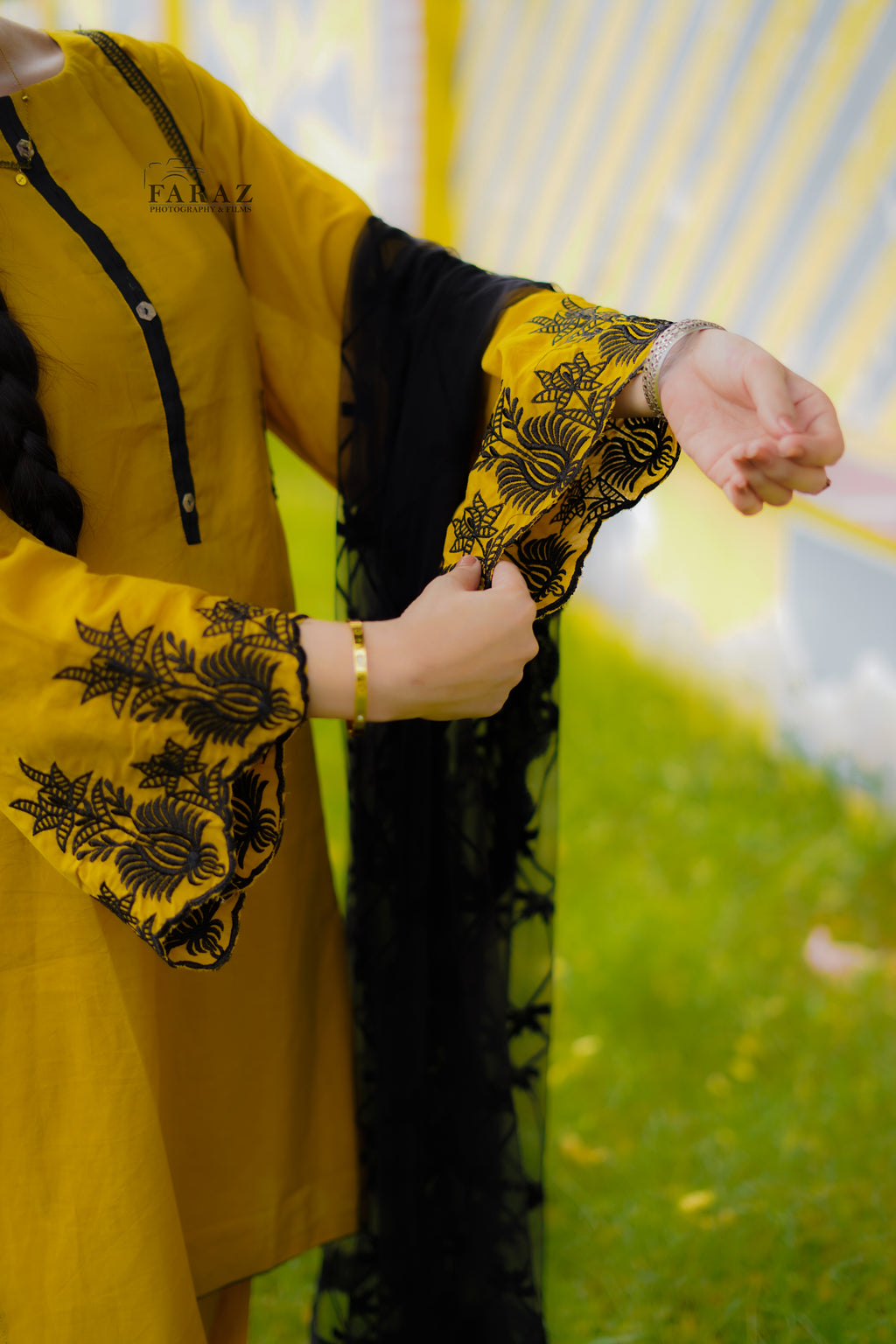 Mustard Noir Embroidered 2pc(Stitched) Summer