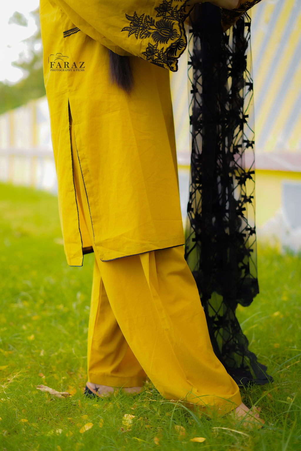 Mustard Noir Embroidered 2pc(Stitched) Summer