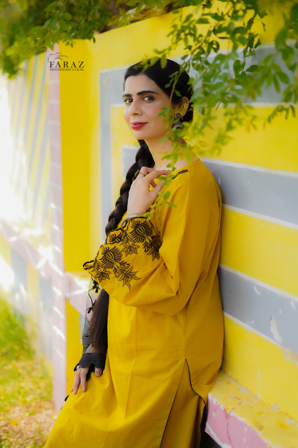 Mustard Noir Embroidered 2pc(Stitched) Summer