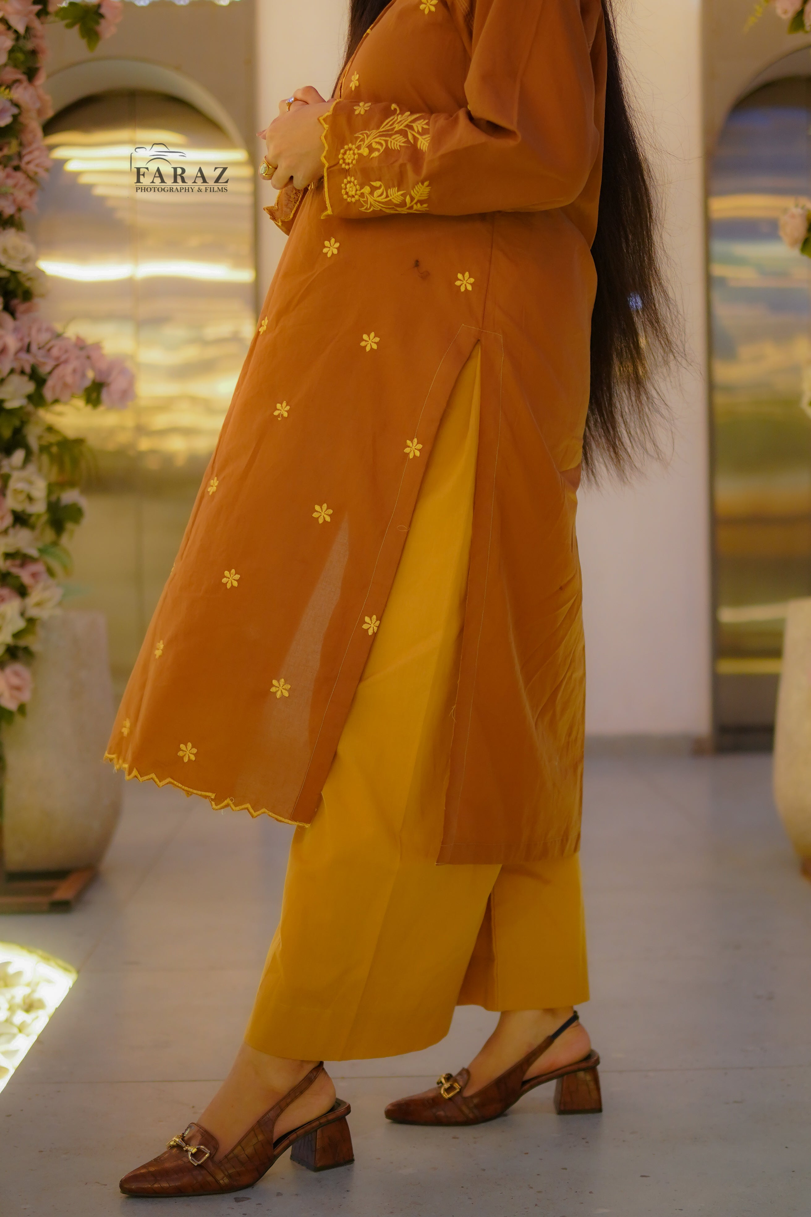 Mocha Embroidered 2pc(Stitched) Summer