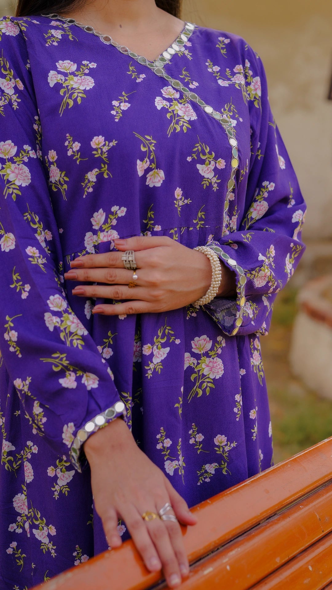 Purple sitara 2pc(Stichted)Winter