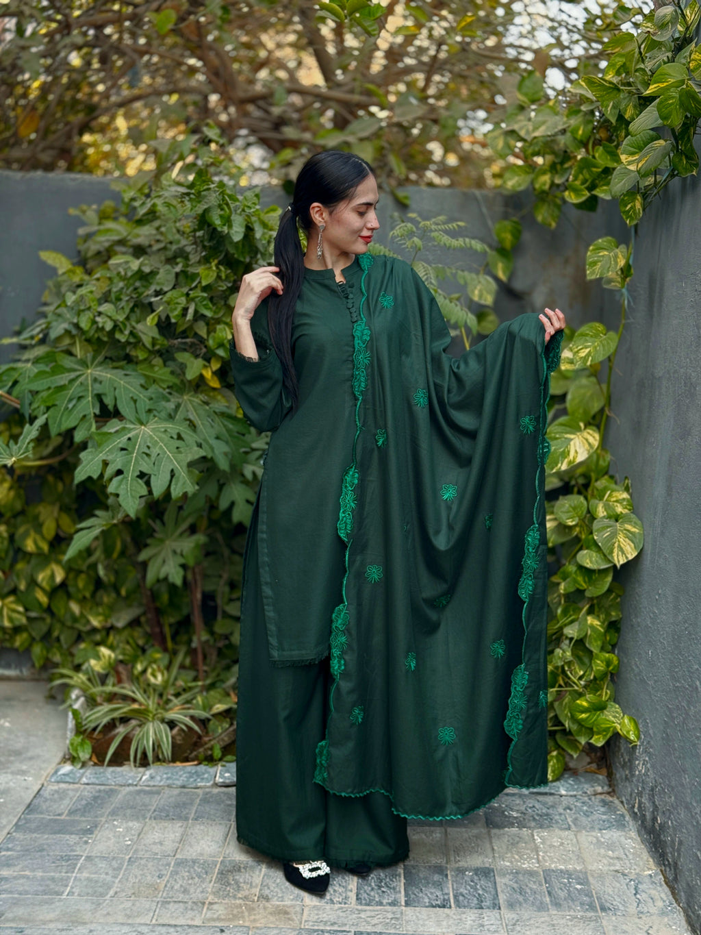 Deep Green 2pc (Stiched)Winter
