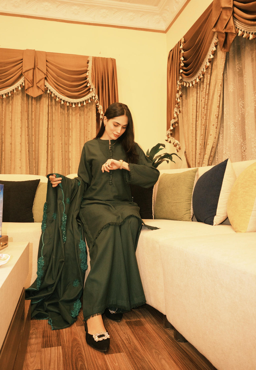 Deep Green 2pc (Stiched)Winter