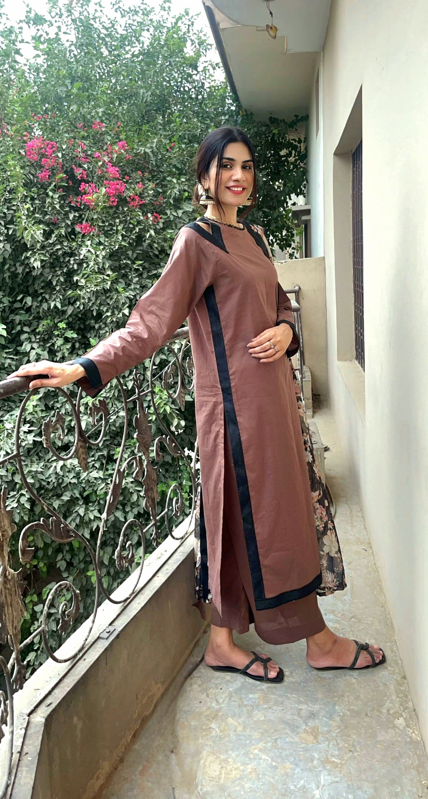 Coffee Brown Long Style 3pc