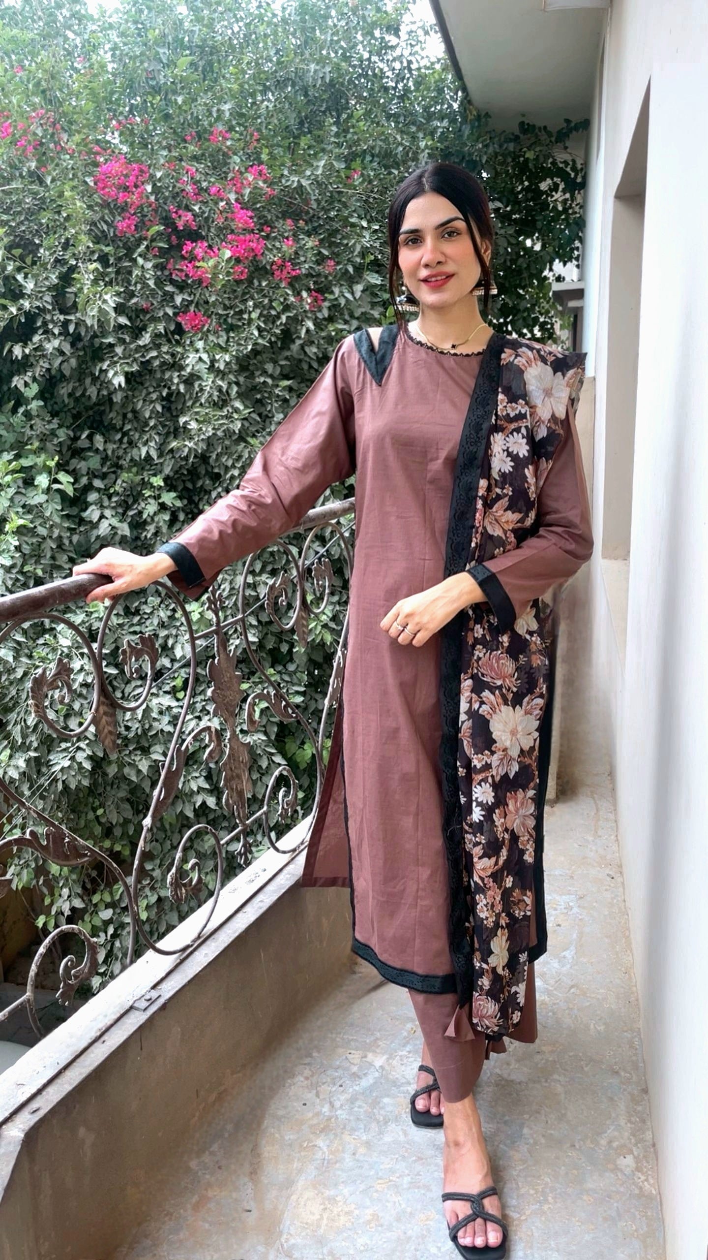 Coffee Brown Long Style 3pc
