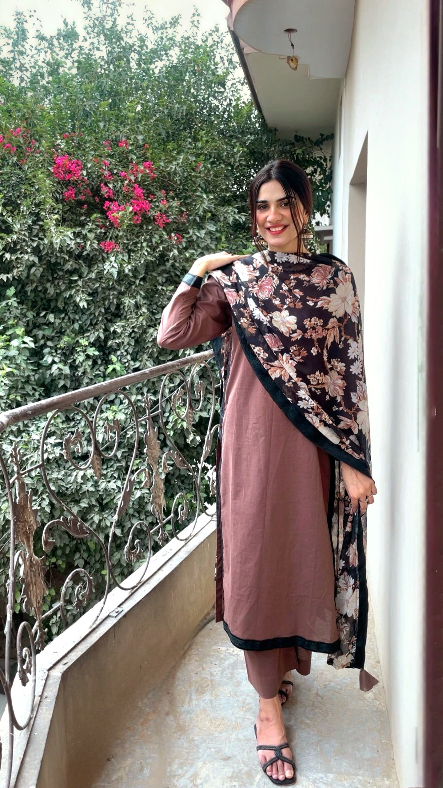 Coffee Brown Long Style 3pc