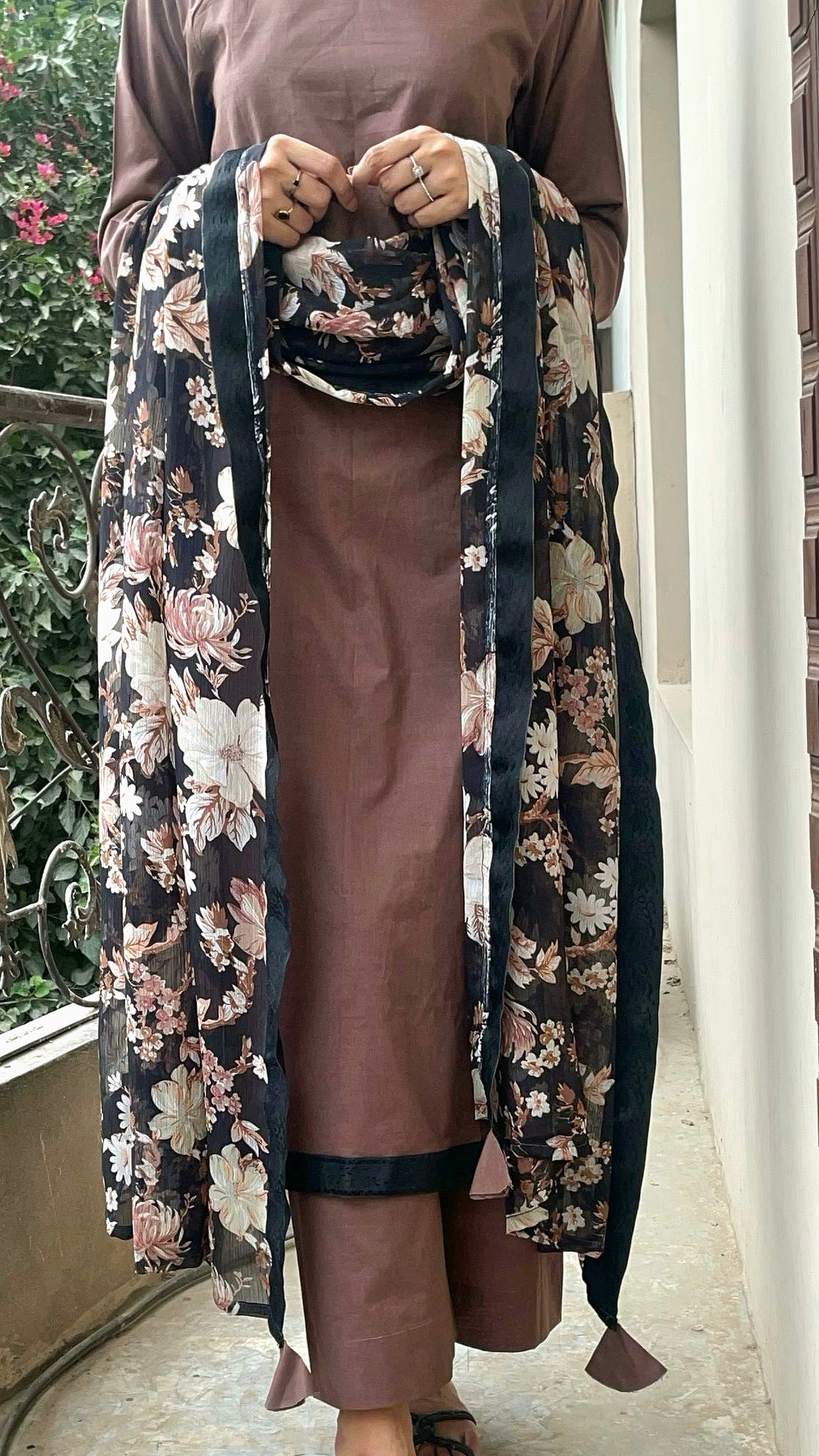 Coffee Brown Long Style 3pc