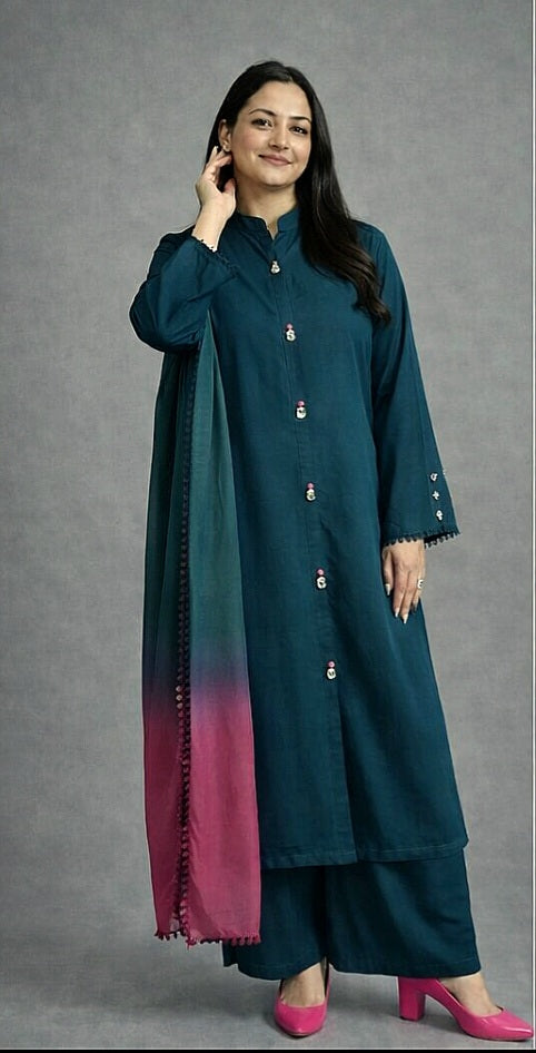 Teal Ombre 3pc (stichted)