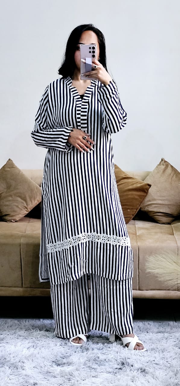 Striped Coo-rd Set