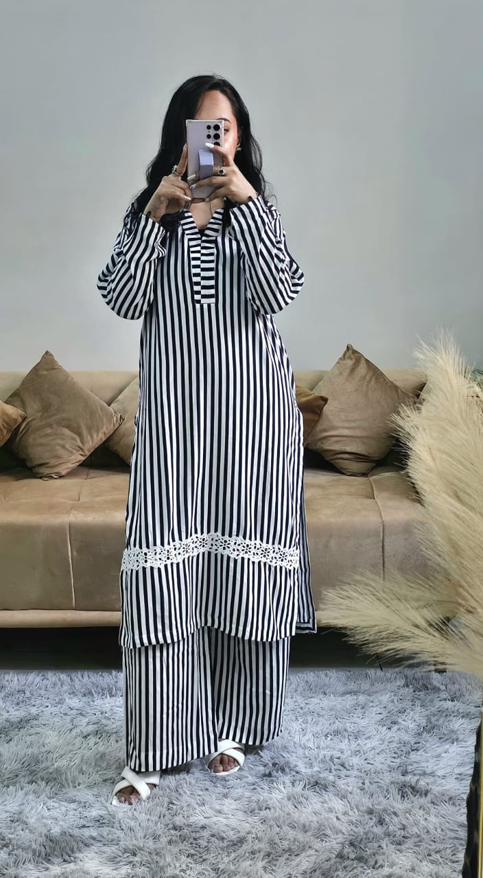 Striped Coo-rd Set