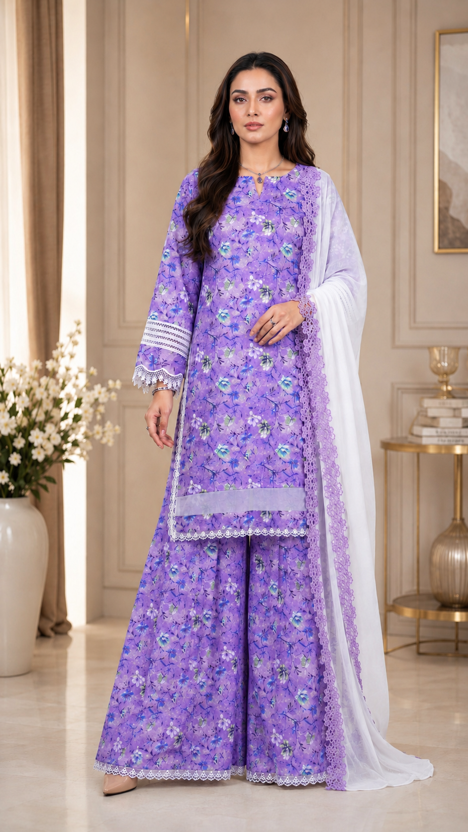 Lavender Garden 3PC Set(stichted)