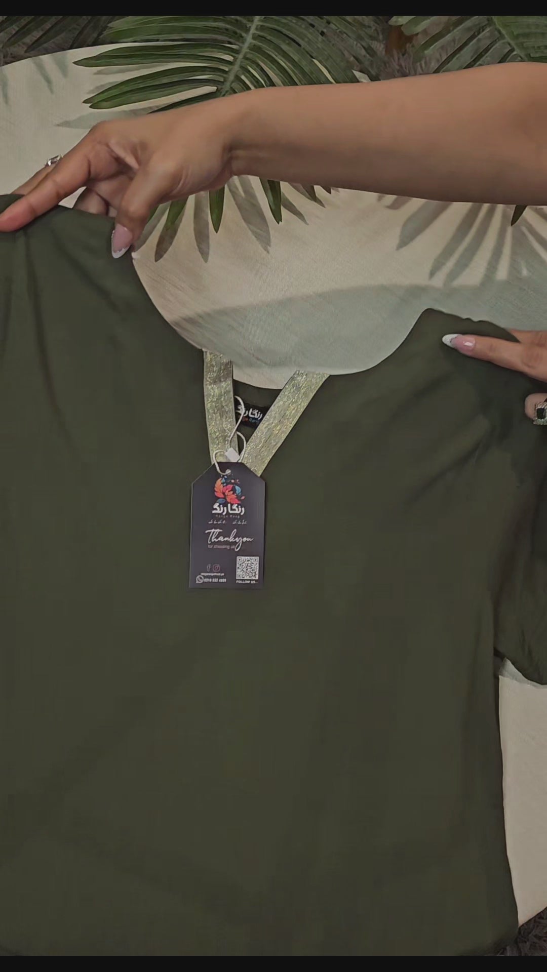 Army Dhaaka shalwar 3pc (stichted)