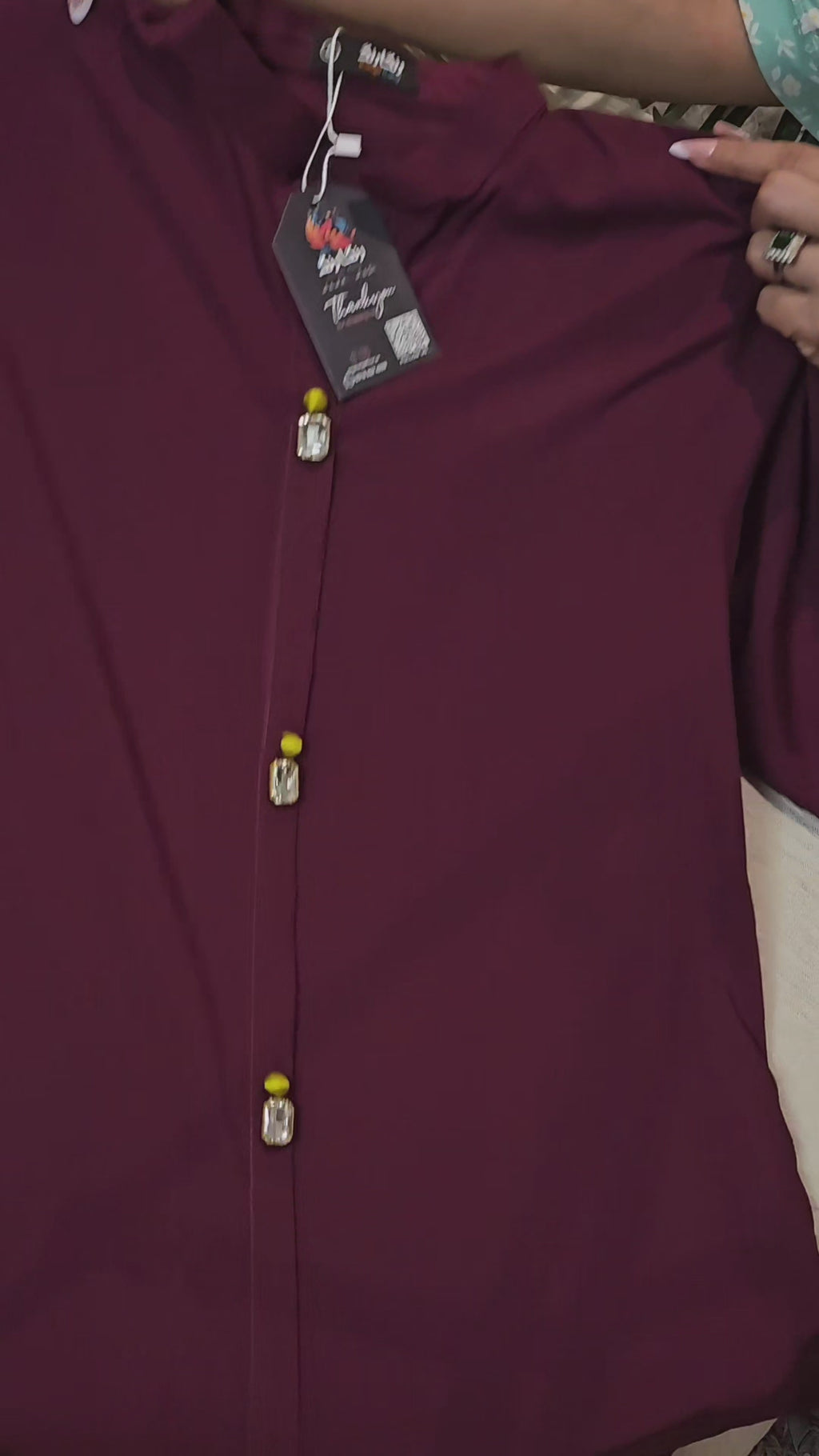 Maroon Ombre 3pc (stichted)