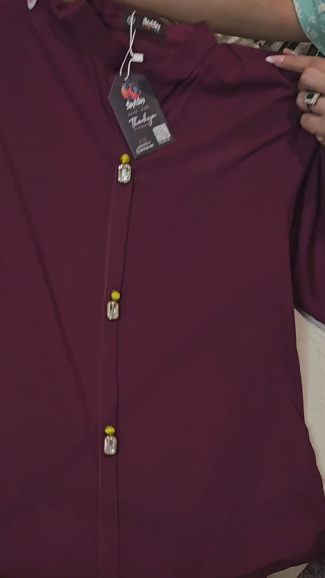 Maroon Ombre 3pc (stichted)