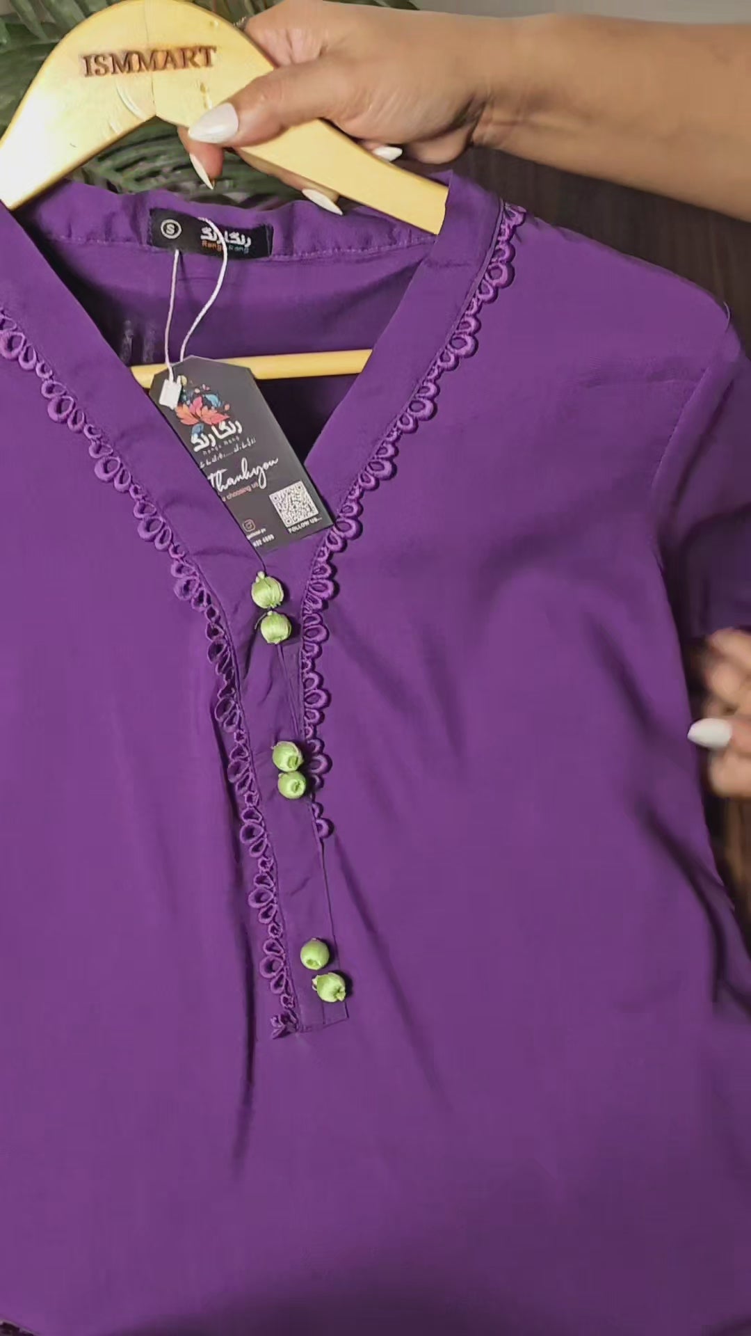 Purple double dye(2pc stichted)