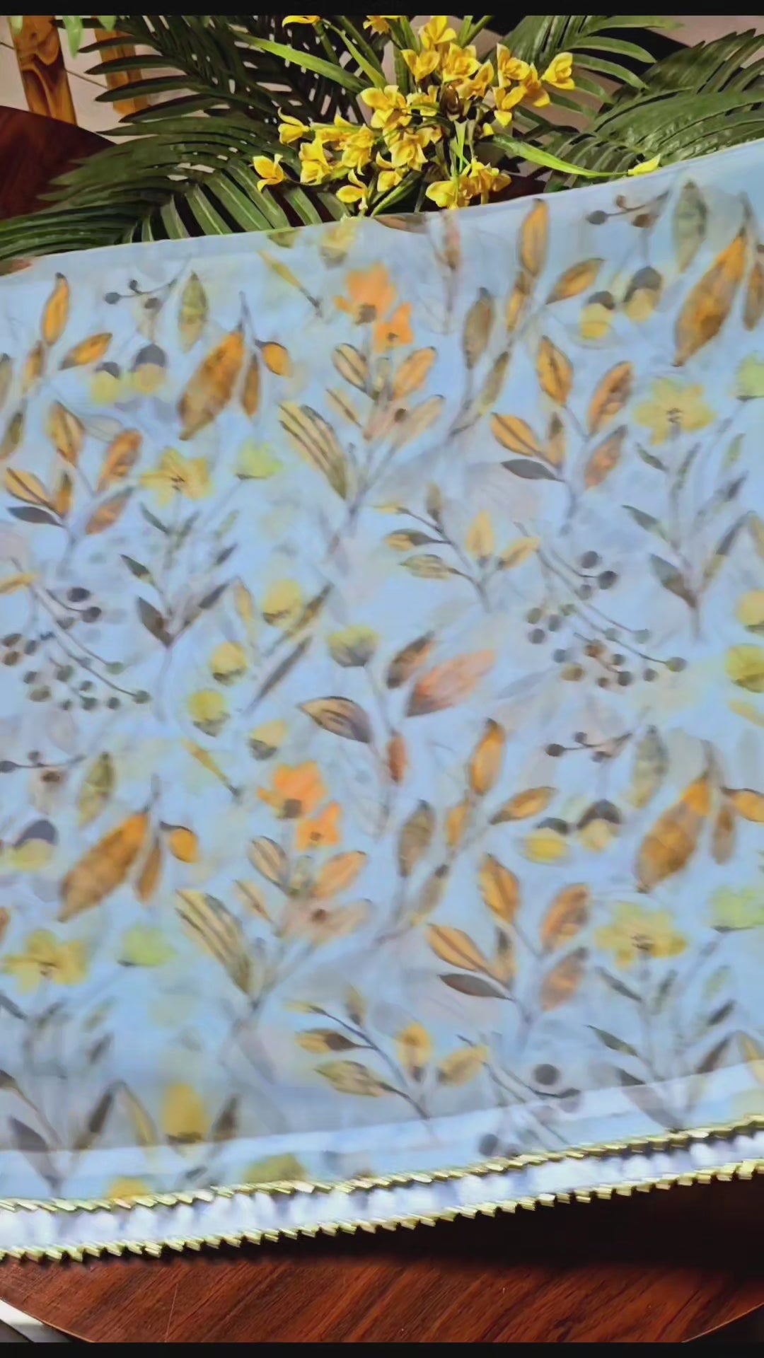 SKY LEAF SAME PRINT 2PC