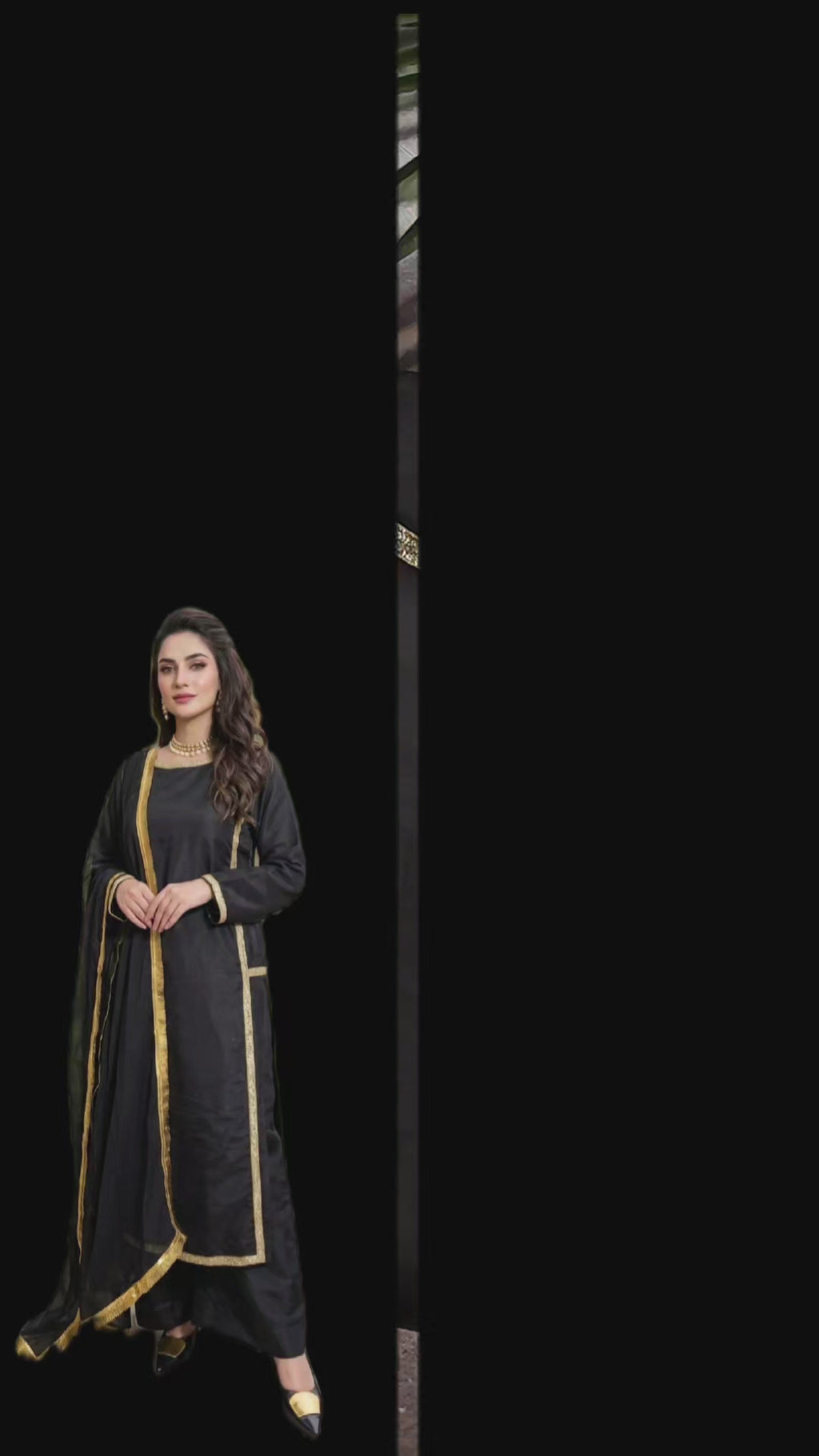 Hania Amir Inspired Black Magic 3pc (stichted)