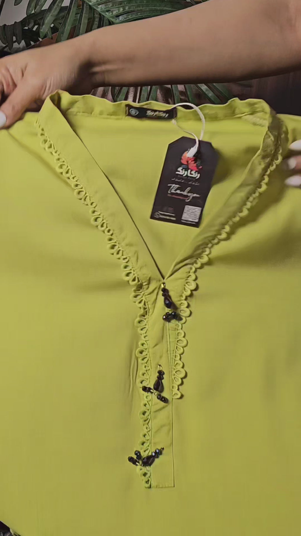 Lime double dye (3pc stichted)