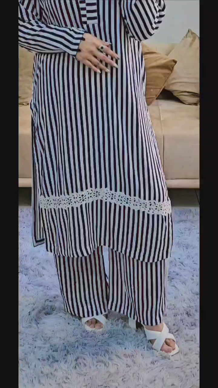 Striped Coo-rd Set
