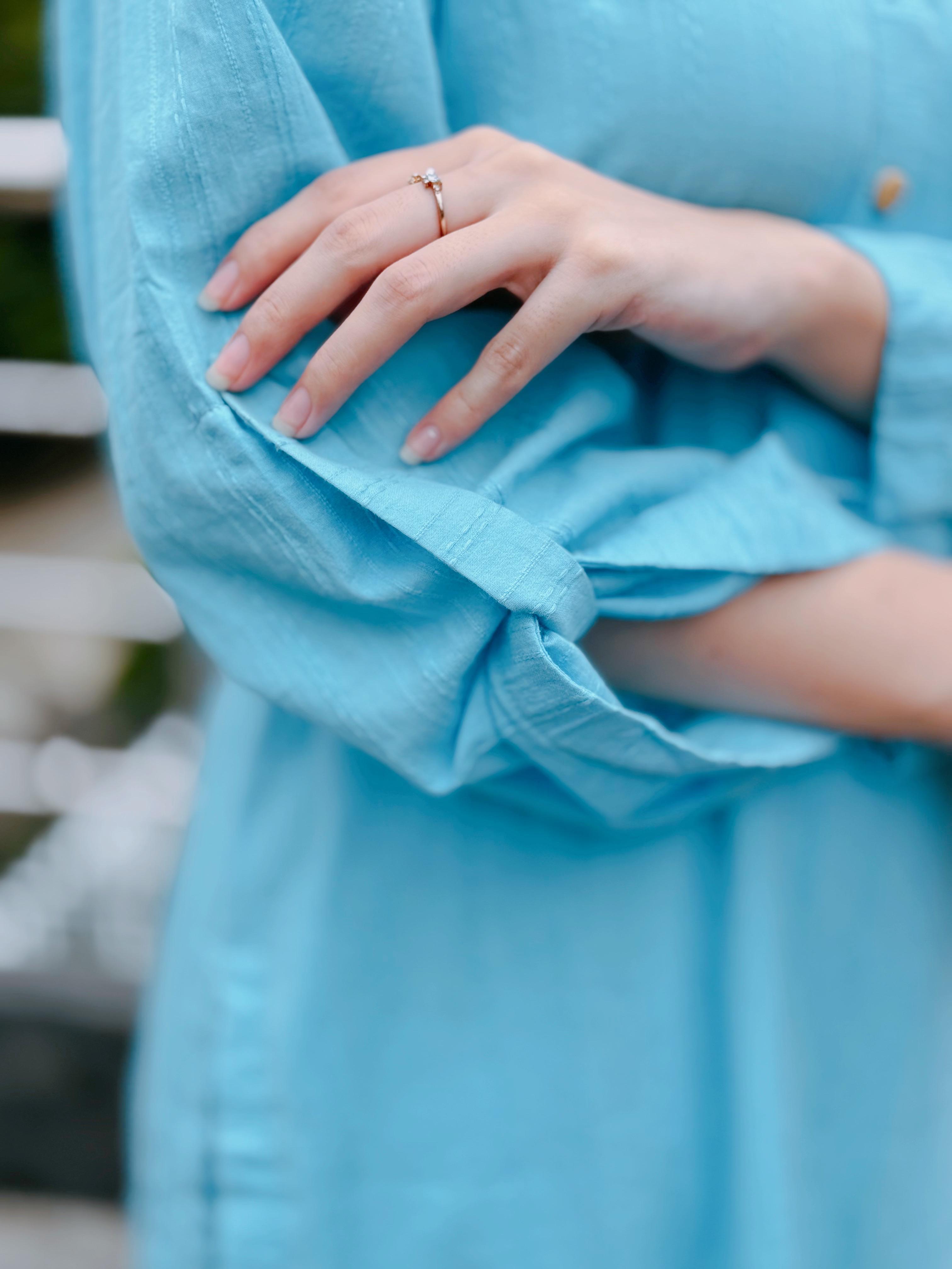 Peace Blue 2pc (Stitched)