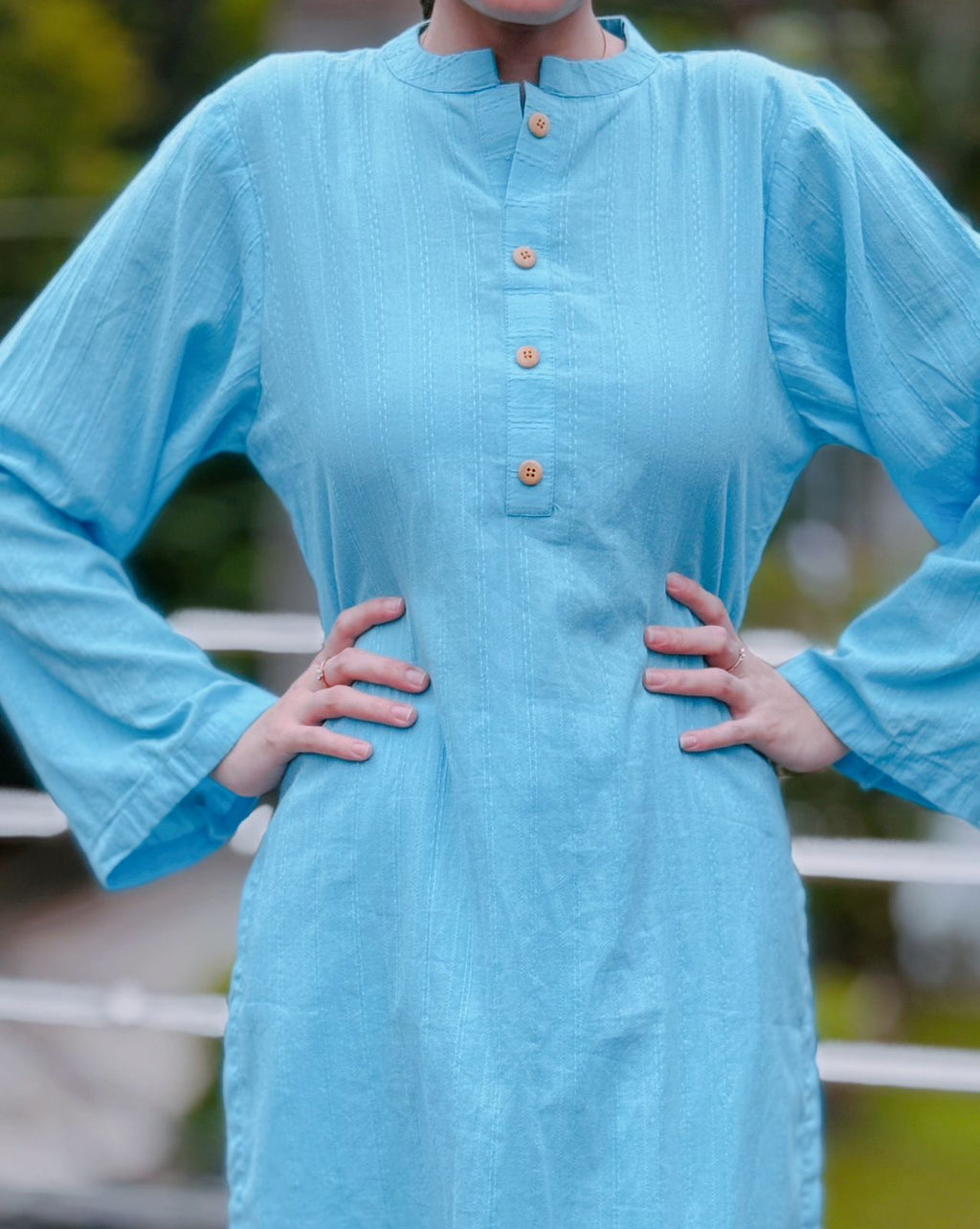 Peace Blue 2pc (Stitched)