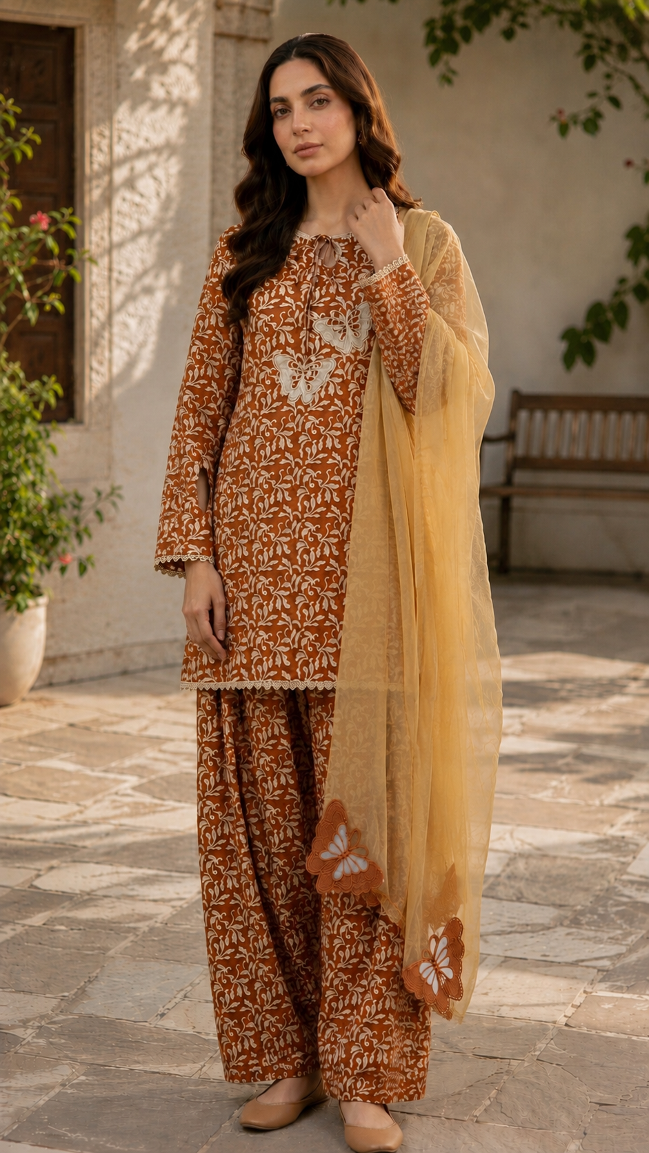 Rust Butterfly  3pc (stichted)