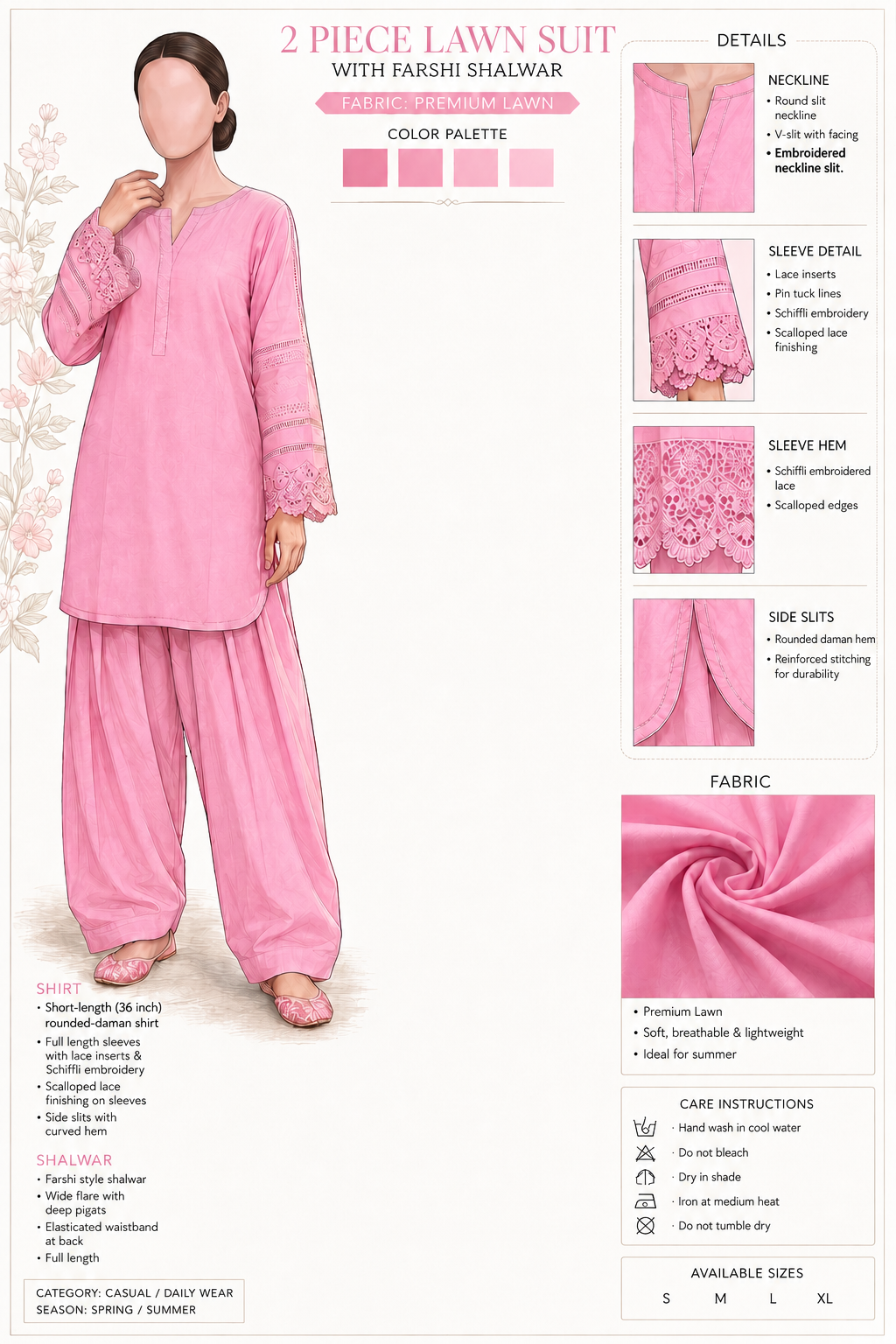 Candy Rose 2pc (Stichted)