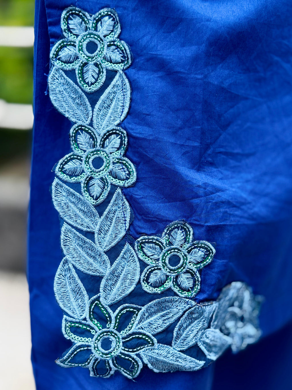 ROYAL AZURE EMBROIDERY 3PC(Stitched)