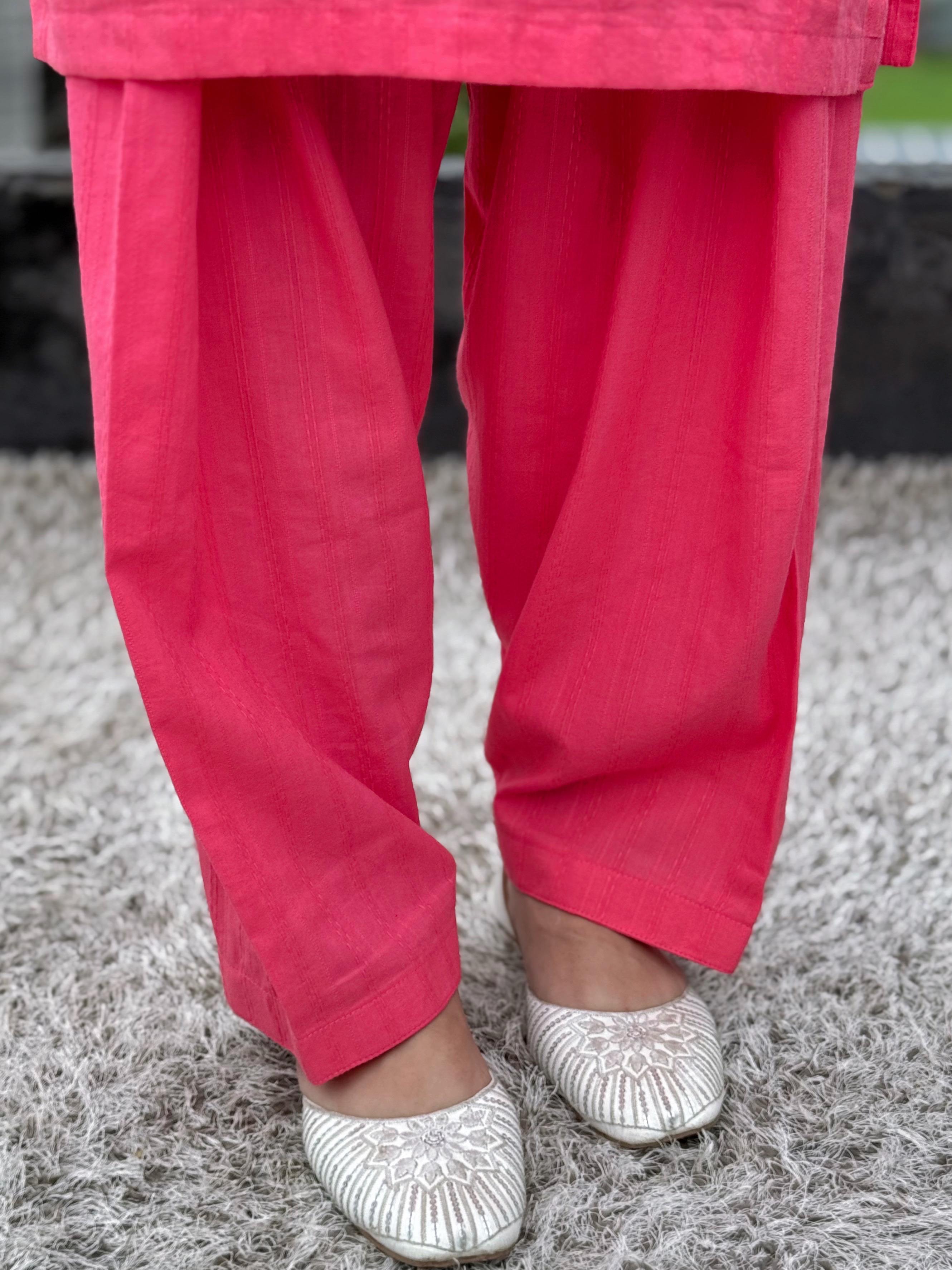 Flamingo coral 2pc (Stitched)
