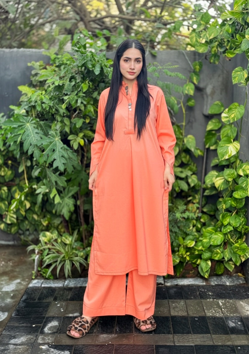 Deep Peach 2pc [stichted]