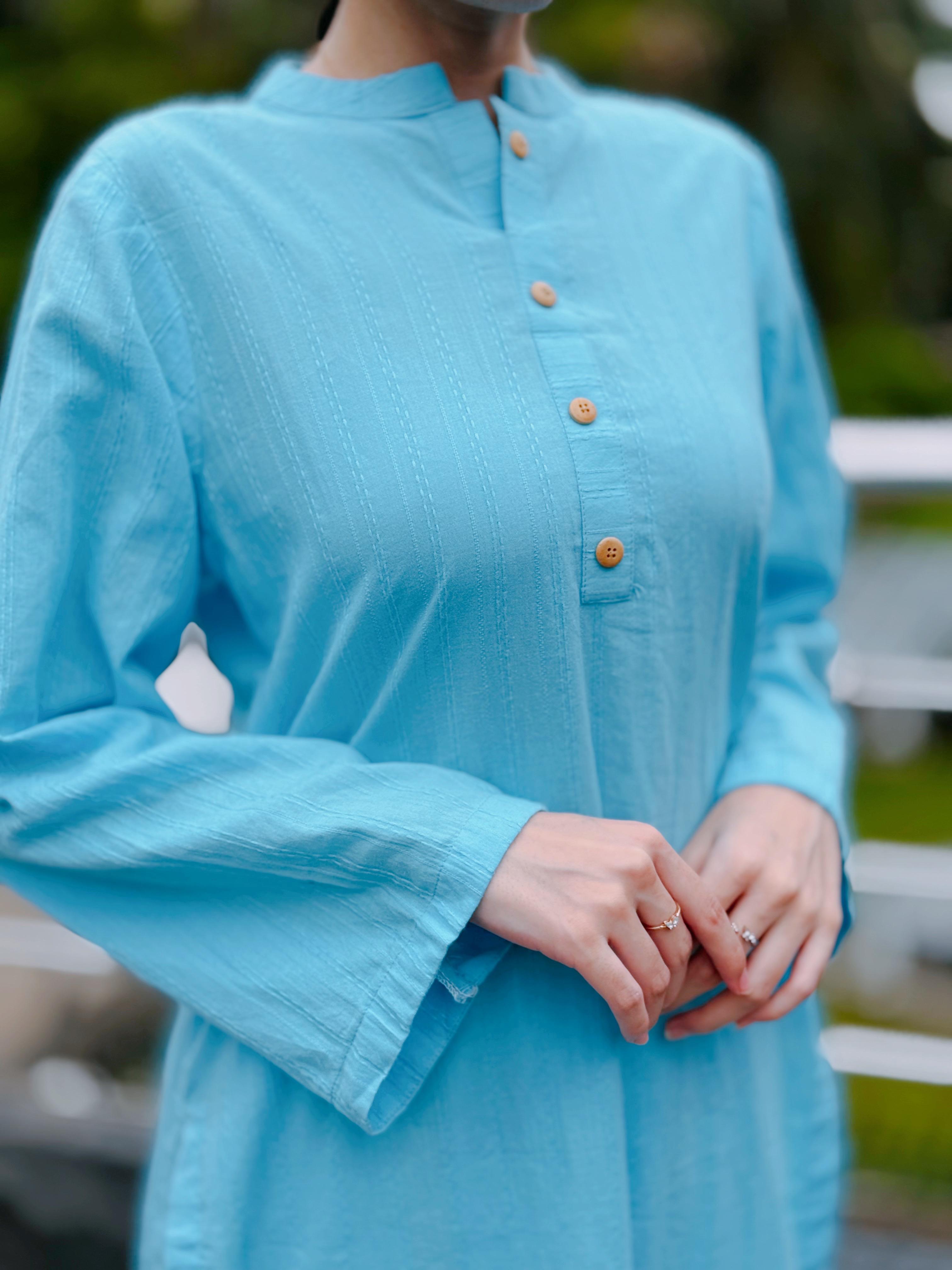 Peace Blue 2pc (Stitched)