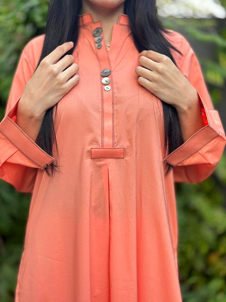 Deep Peach 2pc [stichted]